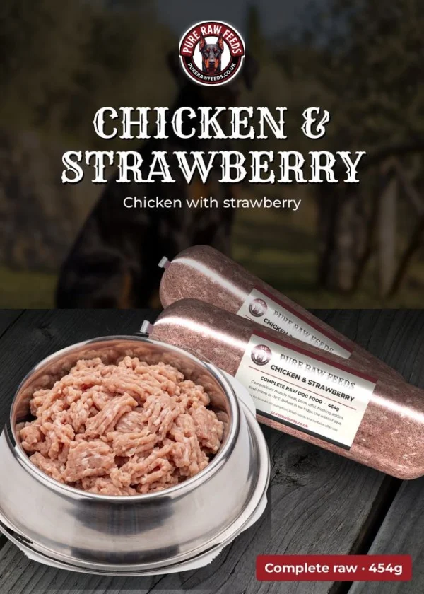 Chicken & Strawberry – Pure Raw Feeds