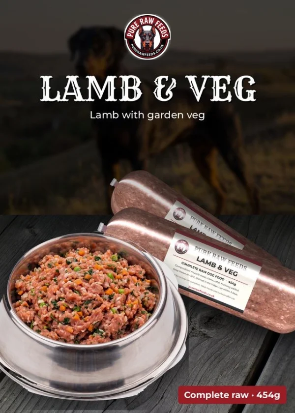 Lamb & Veg – Pure Raw Feeds