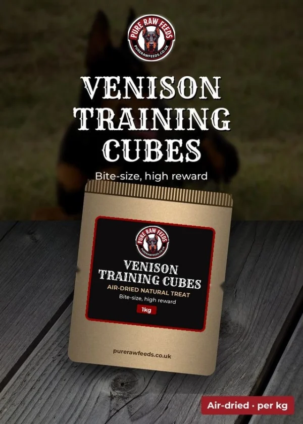 Venison Training Cubes – Pure Raw Feeds